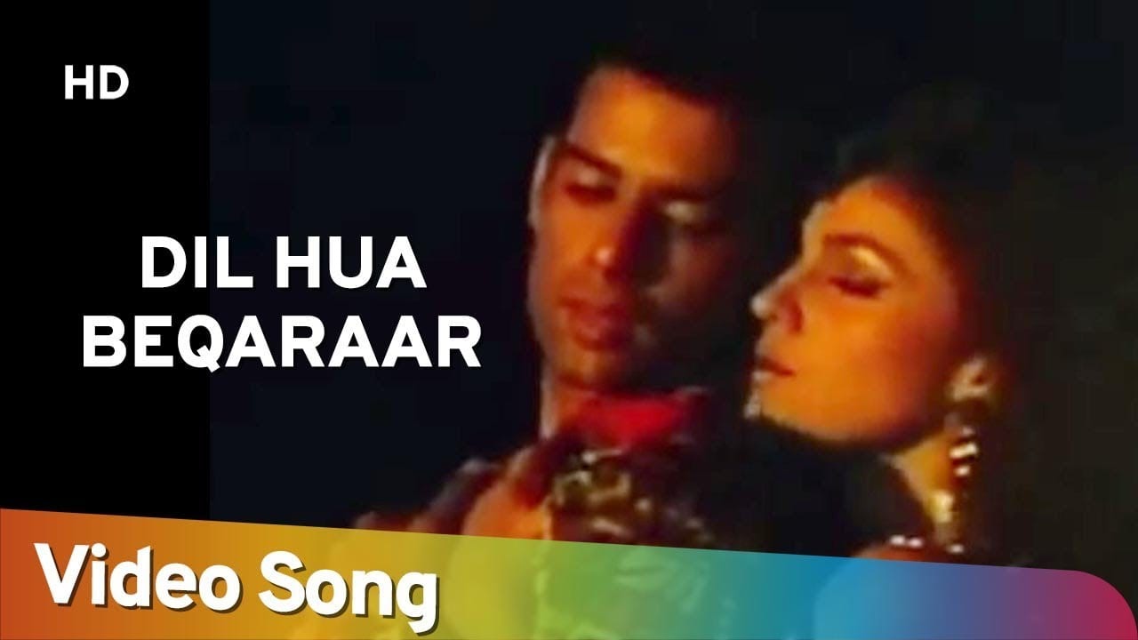 DIL HUWA BEKARAR LYRICS - Guneghar - Alka Yagnik, Kumar Sanu | LyricsBogie